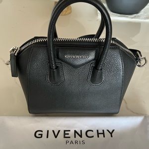 Givenchy Antigona Mini Black Leather Bag